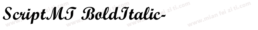 ScriptMT BoldItalic字体转换